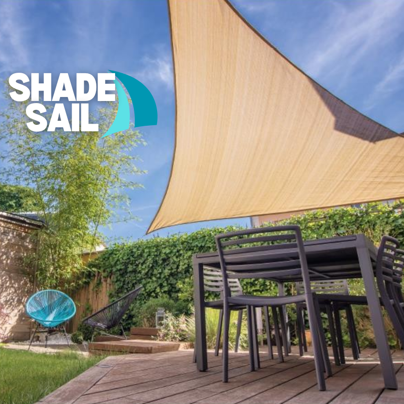 SHADE SAIL™ Toldo Triangular 3.5 metros x Lado - Protección UV y Estilo -|Tela Raschel| [ENVÍO GRATIS]