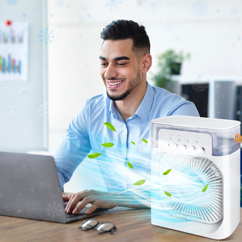 Ventilador Humidificador y Enfriador de Aire Portátil RefreshPro© [Con Envío gratis]