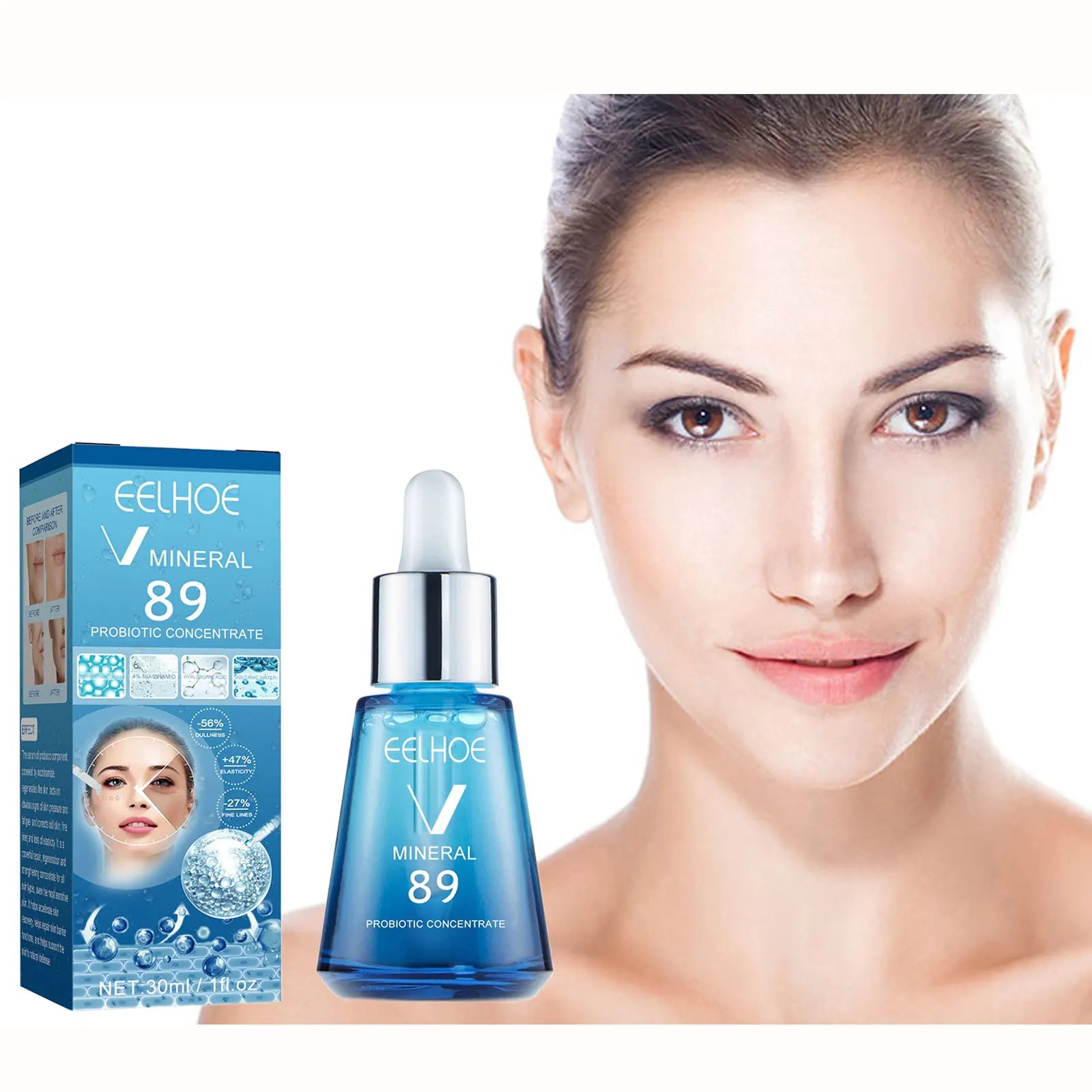 V89 Probiotic Concentrate Anti-Wrinkle Serum Hyaluronic Acid Anti Aging Brightening Cream Facial Lifting Firming Daily Skin Care