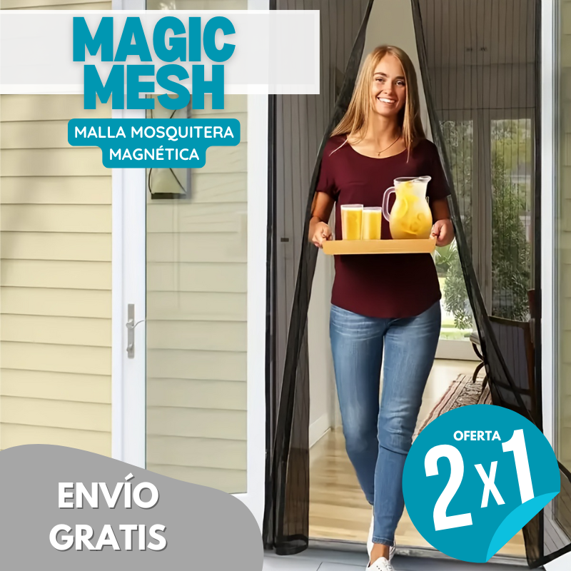 MAGIC MESH™ Malla Mosquitera Magnética⚡[2x1 + ENVÍO GRATIS]